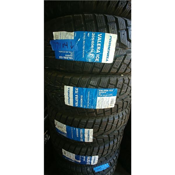 (4) PRIMEWELL 205/60R16, 4 TIMES BID PRICE