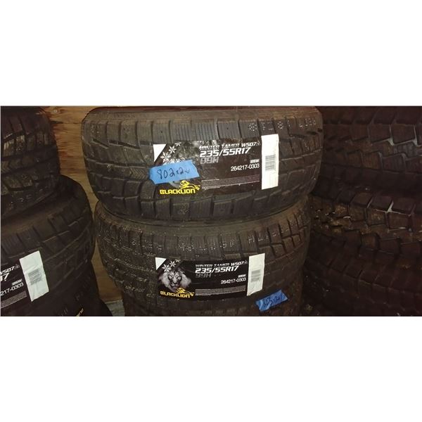 (2) BLACK LION WINTER TAMER 235/55R17, 2 TIMES BID PRICE