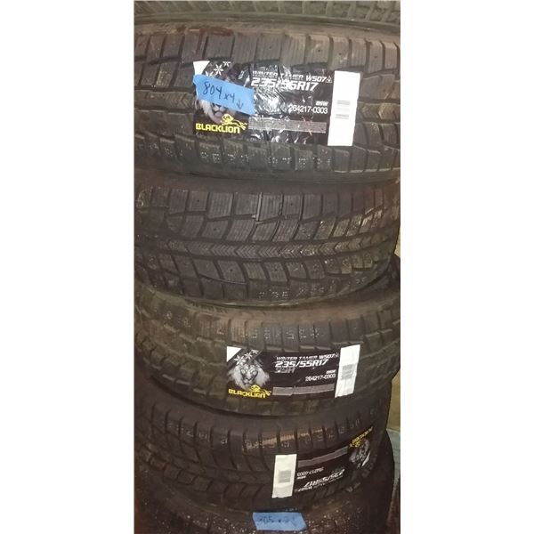 (4) BLACK LION WINTER TAMER 235/55R17, 4 TIMES BID PRICE