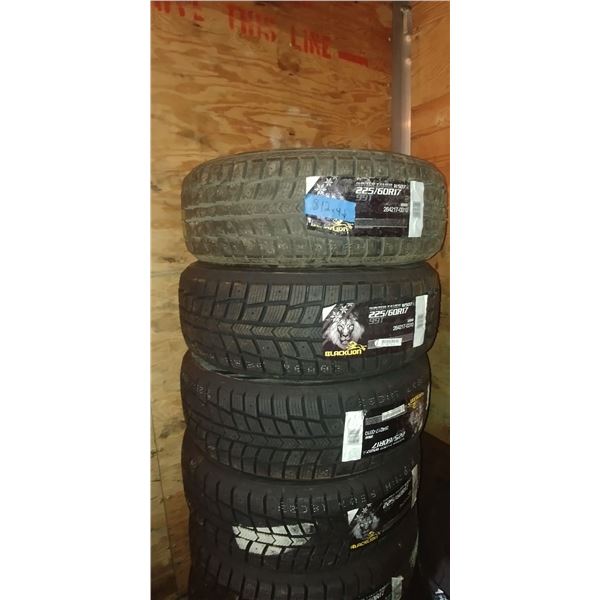 (4) BLACK LION WINTER TAMER 225/60R17, 4 TIMES BID PRICE