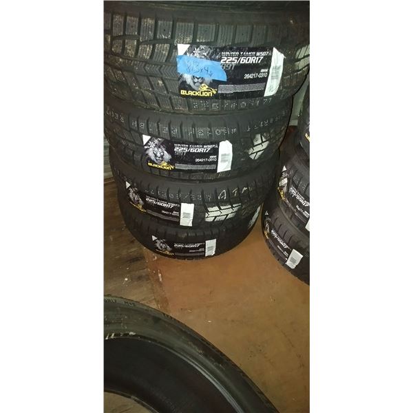 (4) BLACK LION WINTER TAMER 225/60R17, 4 TIMES BID PRICE