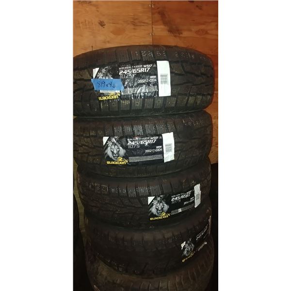(4) BLACK LION WINTER TAMER 245/65R17, 4 TIMES BID PRICE