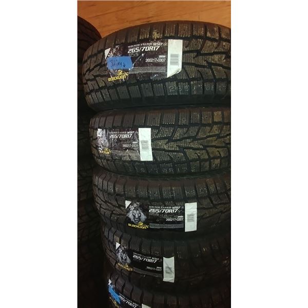 (4) BLACK LION WINTER TAMER 265/70R17, 4 TIMES BID PRICE