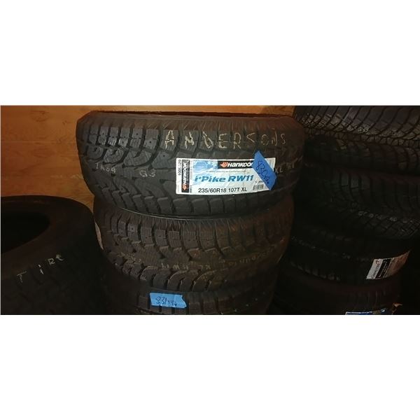 (2) HANKOOK i*PIKE 235/60R18, 2 TIMES BID PRICE