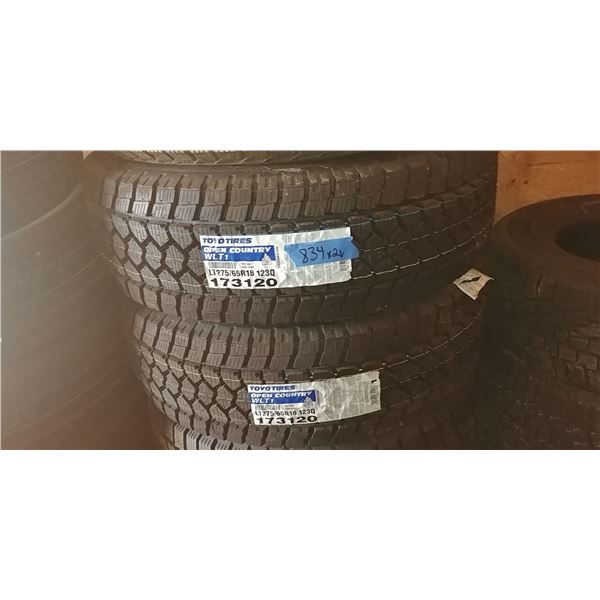 (2) TOYO OPEN COUNTRY 275/65R18, 2 TIMES BID PRICE