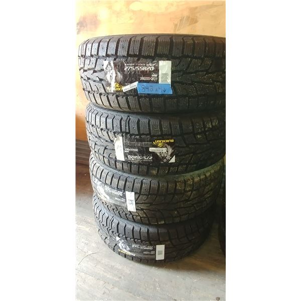 (4) BLACK LION WINTER TAMER 275/55R20, 4 TIMES BID PRICE