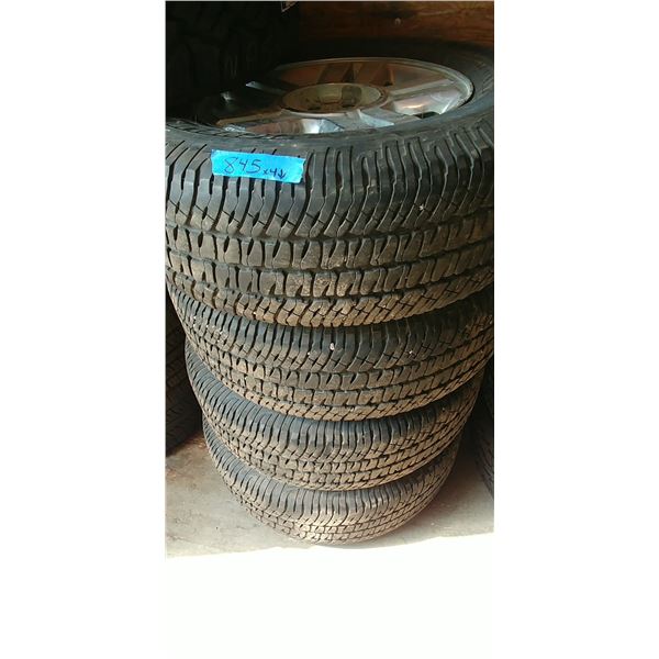 (4) MICHELIN 275/65R18 W/6 BOLT RIMS, 4 TIMES BID PRICE