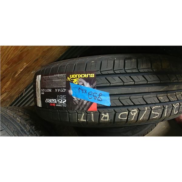 (2) BLACK LION CILERRO 215/60R17, 2 TIMES BID PRICE