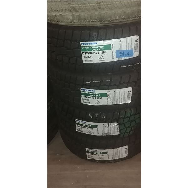 (4) TOYO OPEN COUNTRY 245/70R17, 4 TIMES BID PRICE