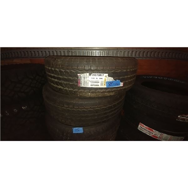 (2) GENERAL TIRE AMERITRAC 255/70R17, 2 TIMES BID PRICE