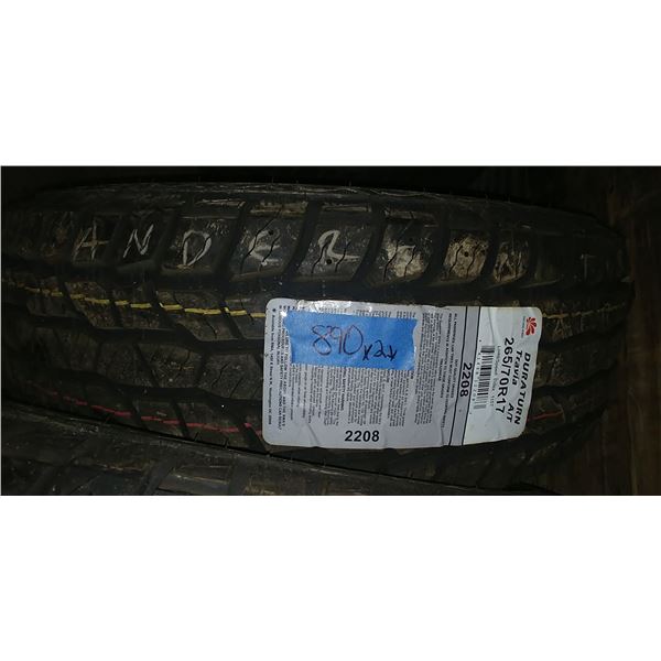 (2) DURATURN 265/70R17, 2 TIMES BID PRICE
