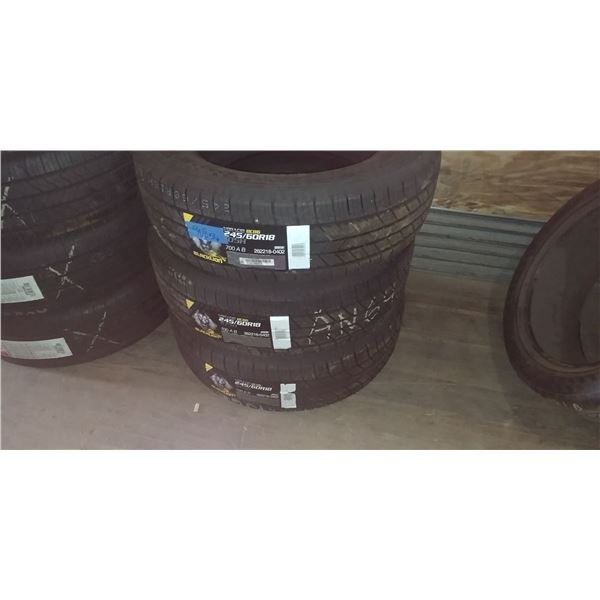 (3) BLACK LION 245/60R18, 3 TIMES BID PRICE