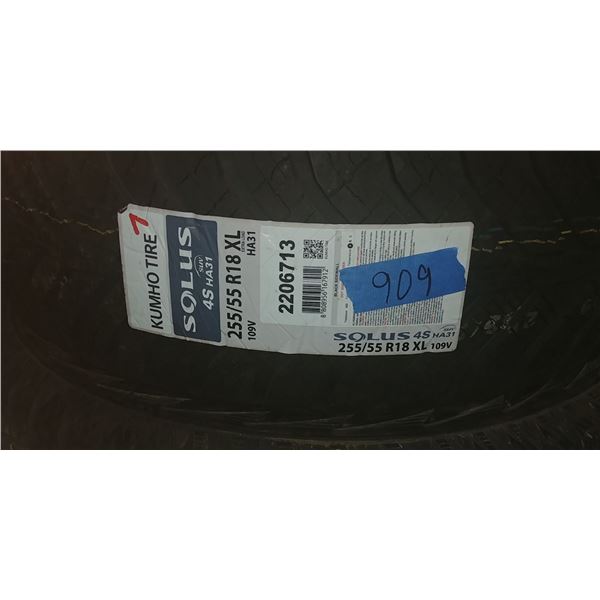 (1) KUMHO SOLUS 255/55R18 XL