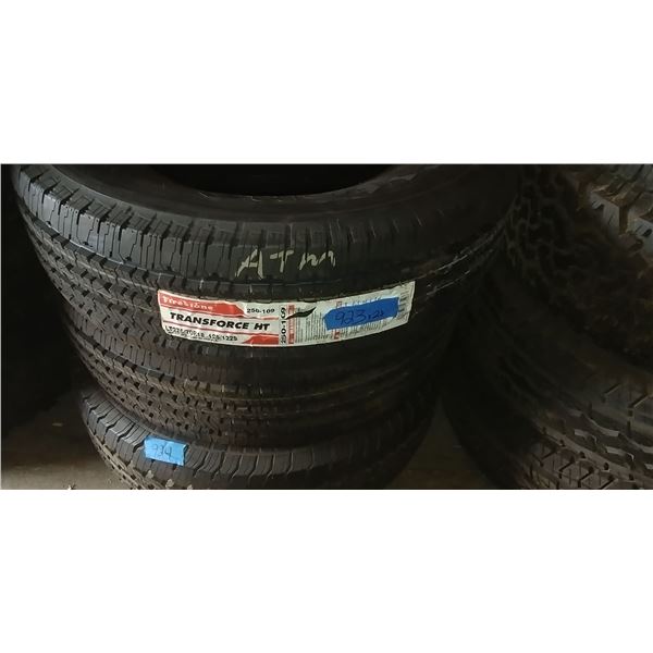 (2) FIRESTONE TRANSFORCE HT 275/70R18, 2 TIMES BID PRICE