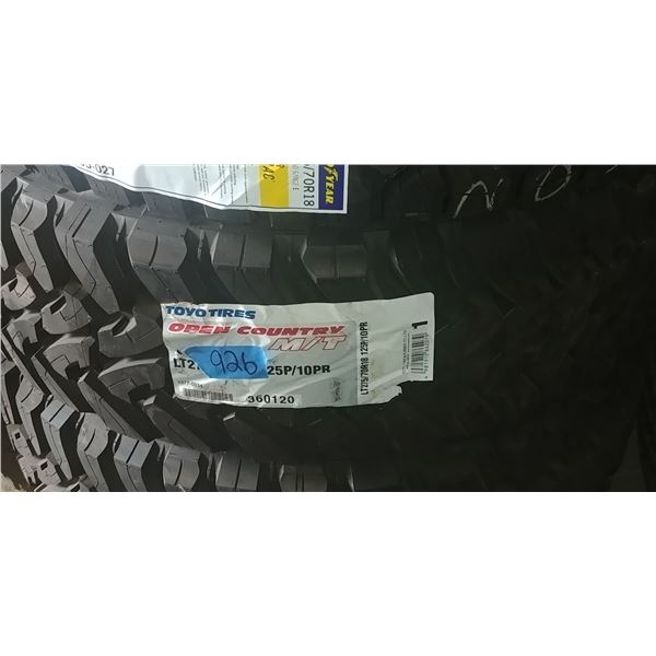 (2) TOYO OPEN COUNTRY MT 275/70R18, 2 TIMES BID PRICE