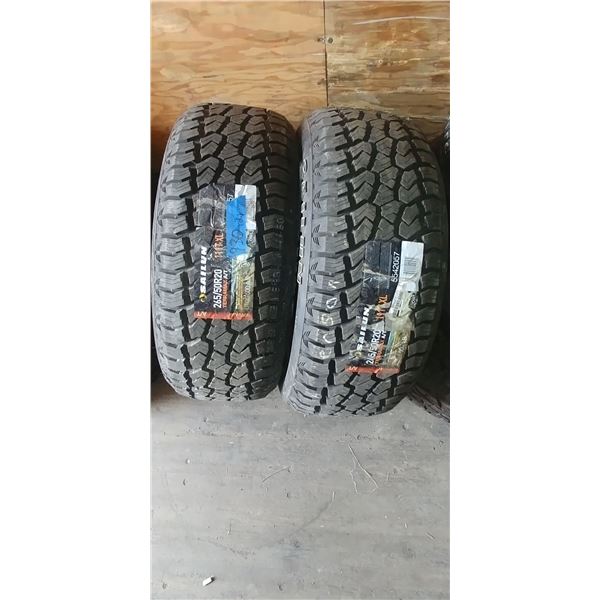 (2) SAILUN TERRAMAX A/T 265/50R20, 2 TIMES BID PRICE