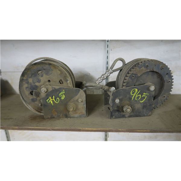 2 winches both w/ cable