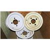 Image 1 : (3) 8x3.75 4 bolt rims