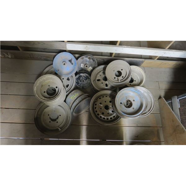 (14) steel rims assorted sizes