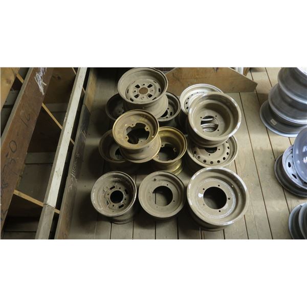 (12) aluminium rims assorted sizes