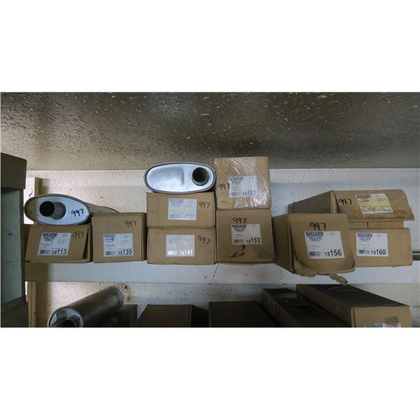11 Walker mufflers -see photos for serial numbers