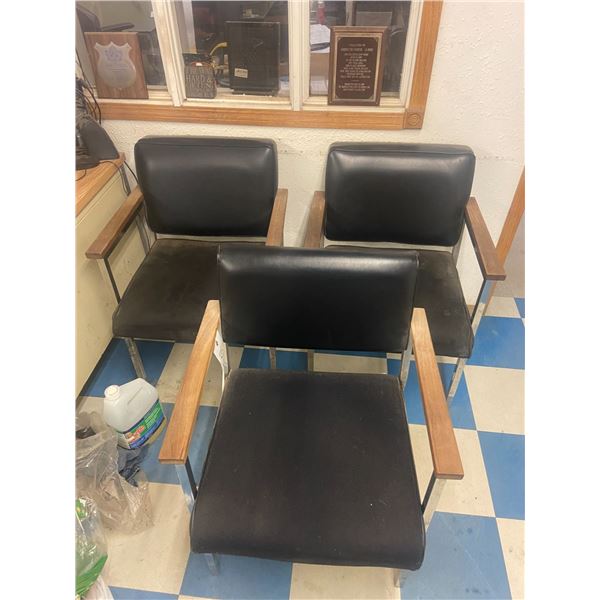 3 office sitting chairs