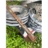 Image 5 : lot of misc hubcaps & metal rack