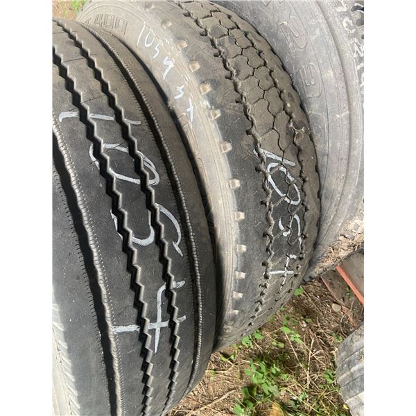 3 tires (2) 245/70/19.5 (1) 225/70/19.5