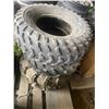 Image 1 : 3 ATV tires (1) 26/10/12, (1) 26/8/12, (1) 28/12/12