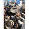 Image 1 : 1 large lot steel & spoked rims