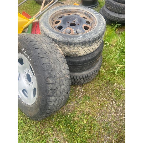 4 assorted tires 17" & 18"