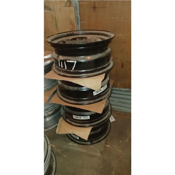 4 NEW STEEL RIMS