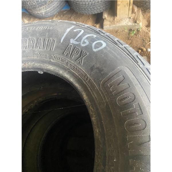 4 tires 245/70/R16