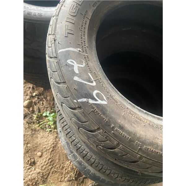 lot of 15 assorted 15" tires