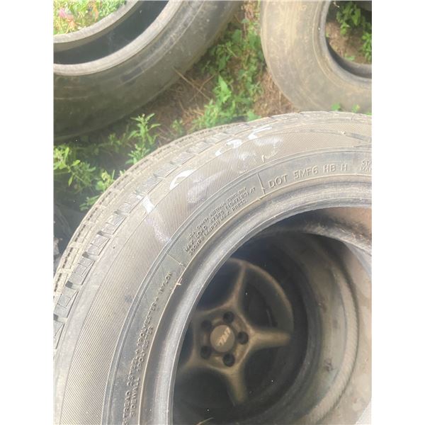 4 assorted 14" tires