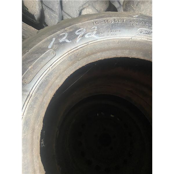 2 bobcat tires 10x16.5 8 ply (mis match)