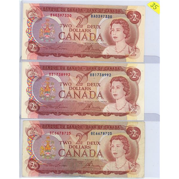 1974 $2.00 B/A 0397330 B/B1738992 B/E6678725 Lawson/Bouey