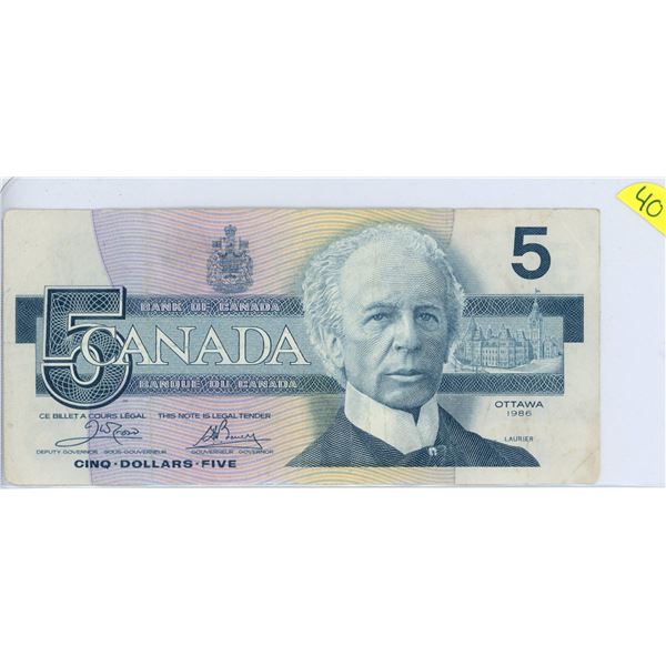 1986 $5.00 EOD 1242084 Crow Bouey