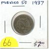 Image 1 : 1937 Mexican 5 centavos