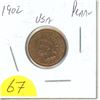 Image 1 : 1902 USA Indian head penny