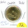 Image 1 : 2020 loonie MS65 from roll low mintage