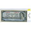 Image 1 : 1954 $5.00 bill - M/X 3440198 Beattie Raminsky special prefix