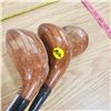 Image 5 : 3X Vintage golf clubs woods Bobby Locke Slazenger