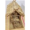 Image 1 : Wood Decorative thatch house 12"x12"