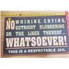 Image 1 : Tin sign 14" X 11"