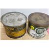 Image 1 : 2 X vintage 1 pound grease cans