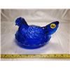 Image 1 : Cobalt Blue Glass Hen on Nest