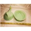 Image 4 : Green Milk Glass Hen on Nest