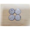 Image 2 : 4 silver Canadian quarters 1956, 1965 x 2, 1968
