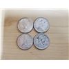 Image 2 : 4 silver 1967 Canadian quarters